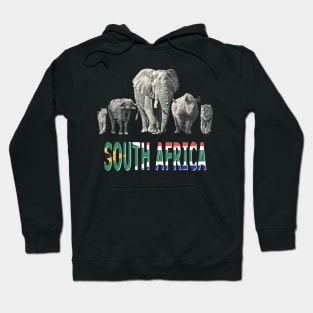 Africa's Big Five South Africa Pride Wildlife Hoodie